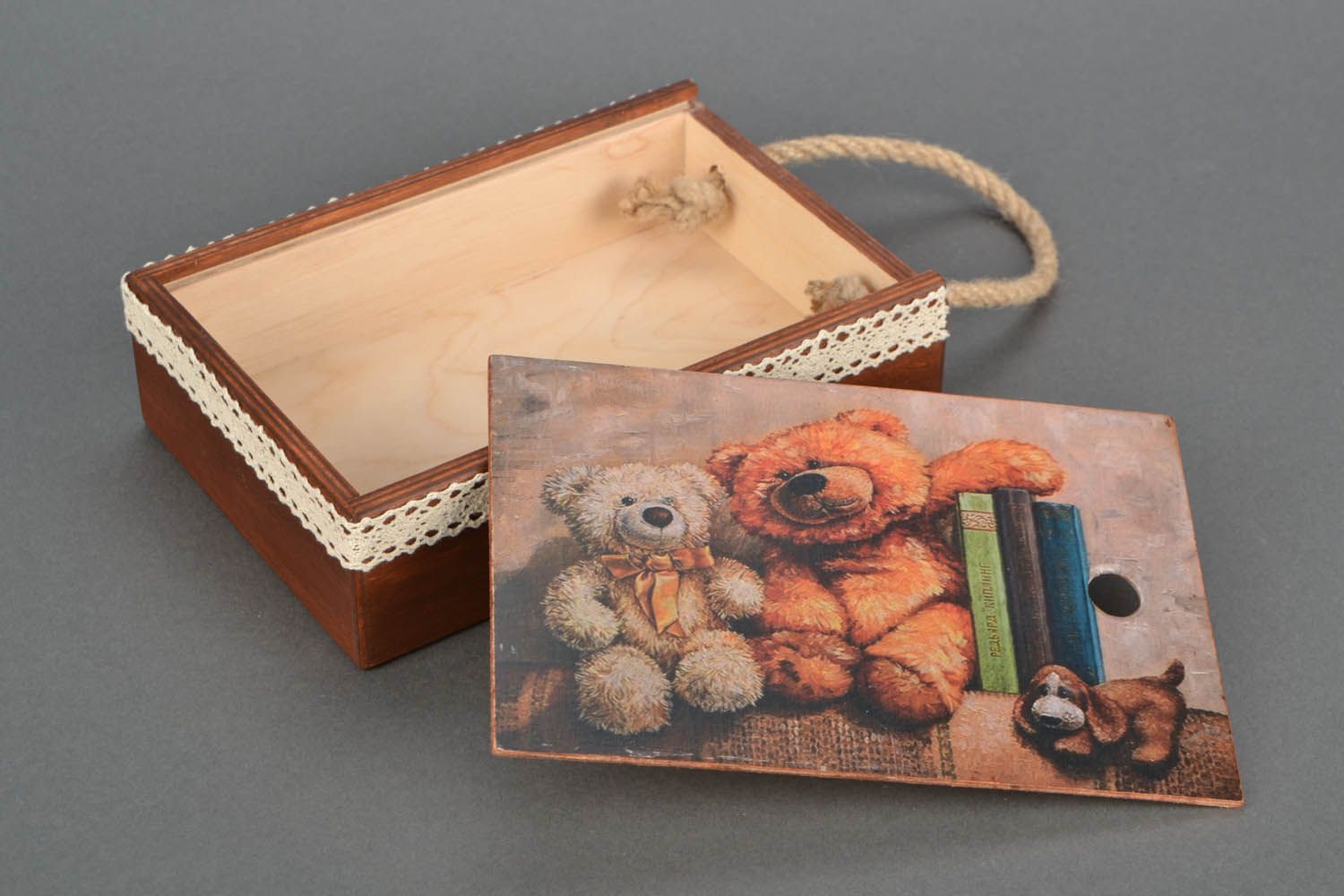 Handmade box Bears photo 4