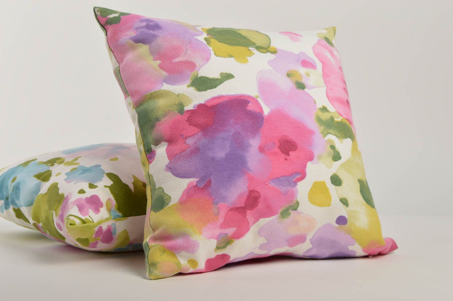 Pillowcase flower pattern home decor handmade goods textile gift unusual present photo 1
