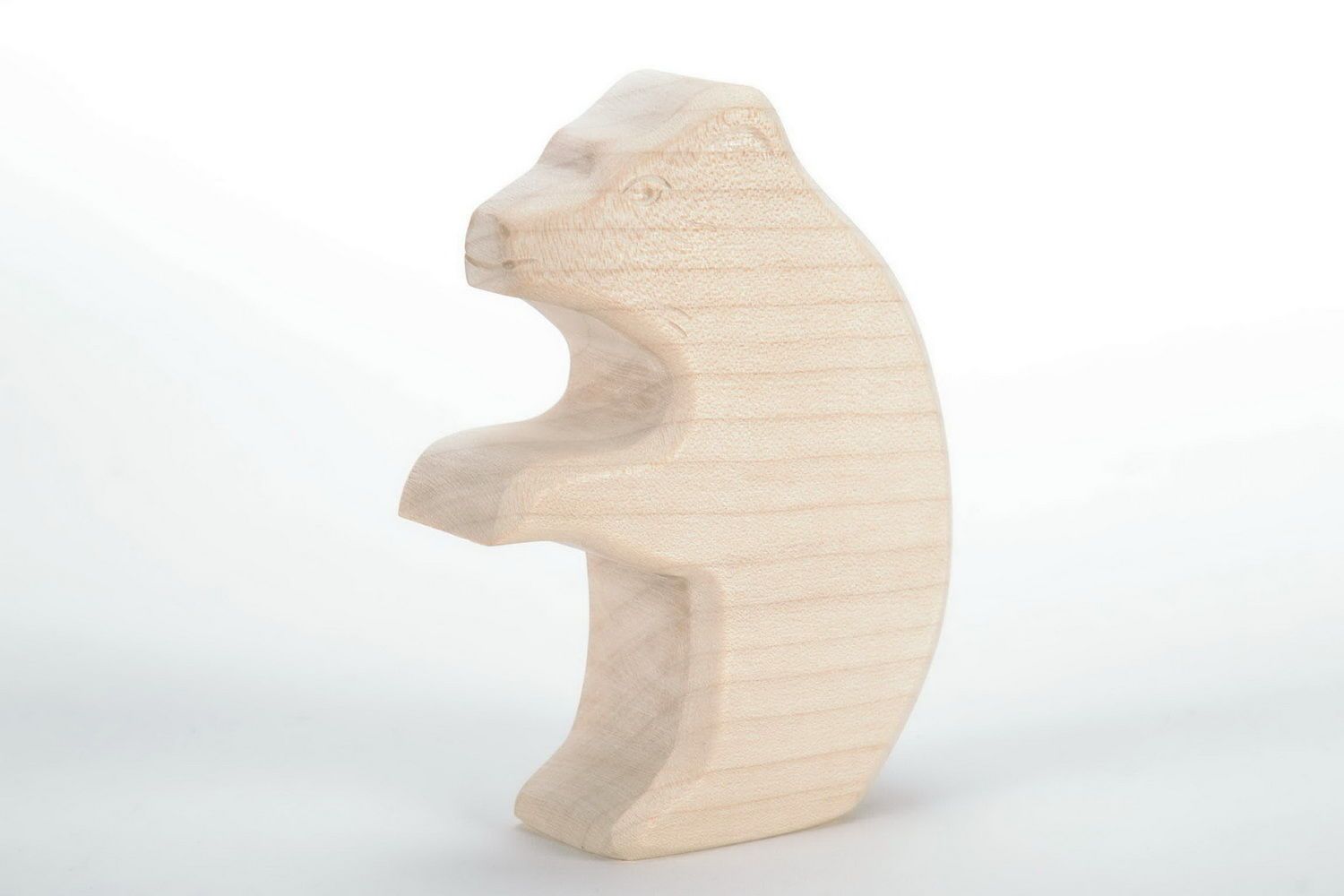 Wooden Figurine White Bear photo 4