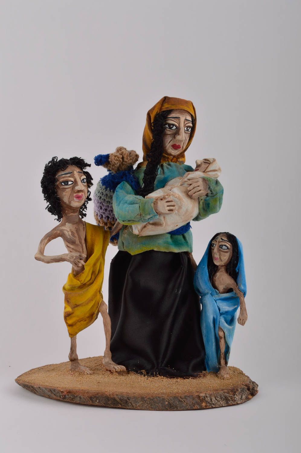 Keramik Puppen handmade Stoff Puppen Kinder Spielzeuge Geschenk für Kinder schön foto 2