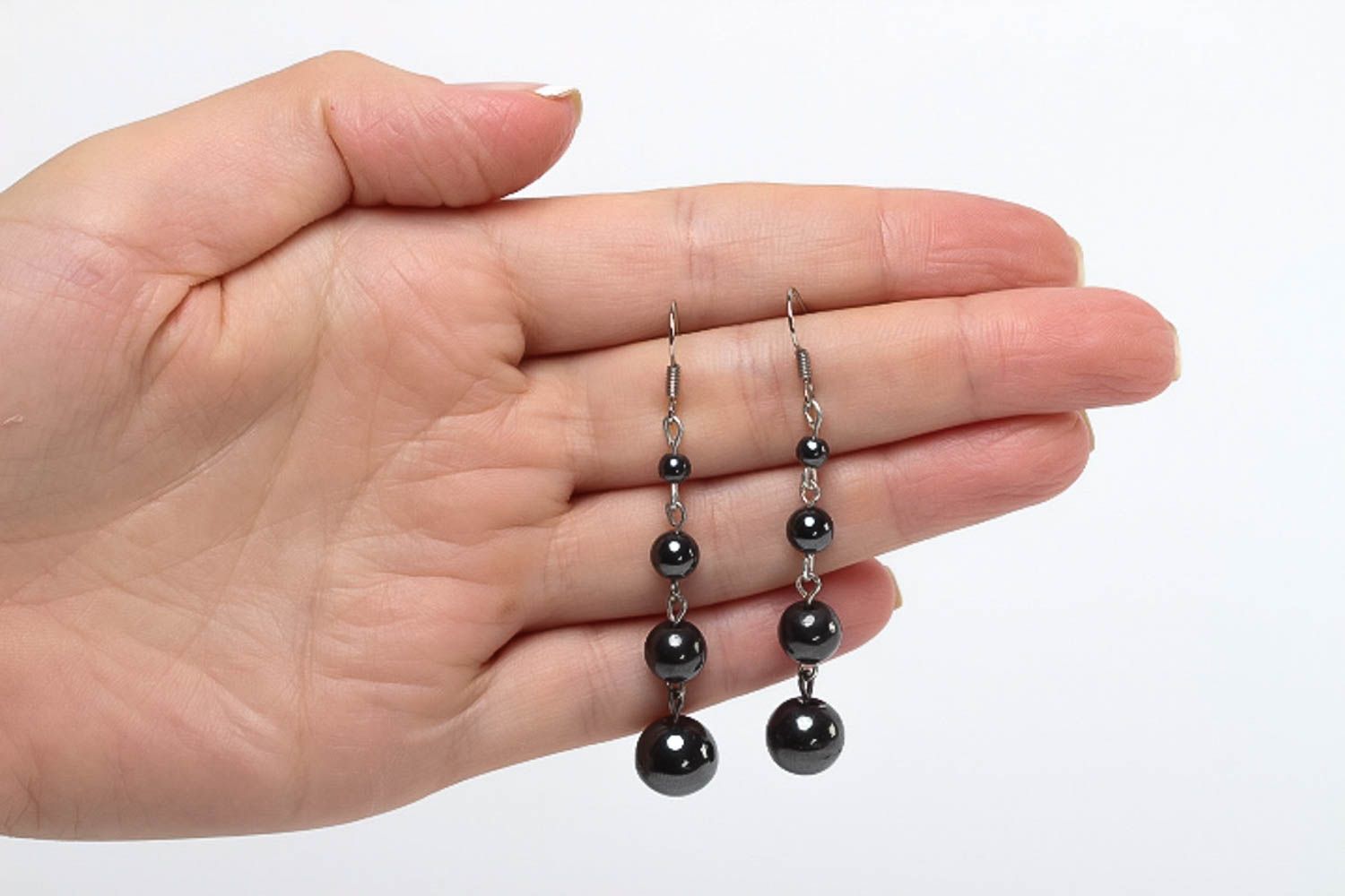 Perlen Ohrhänger handmade Ohrringe Juwelier Modeschmuck Geschenk für Frauen foto 5