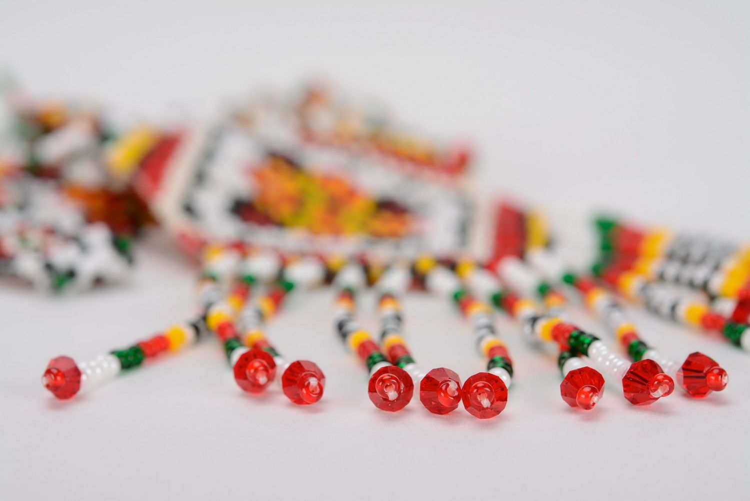 Gerdan made of beads Folk motif photo 3