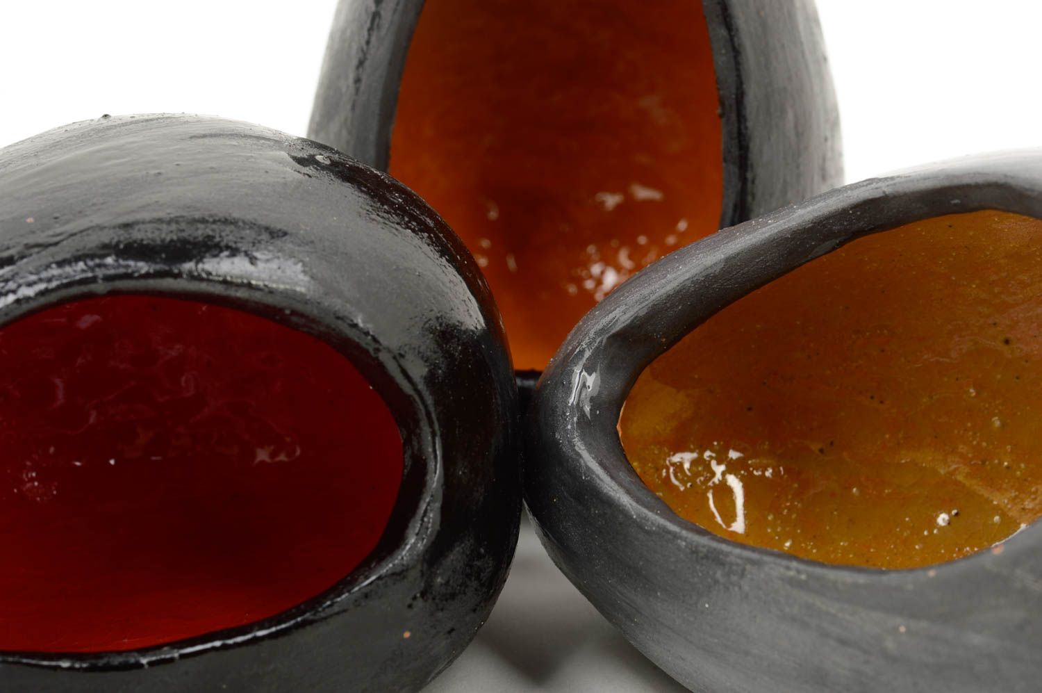 Handmade Teelichthalter aus Ton Kerzenhalter Keramik Kerzenhalter aus Ton Set foto 5