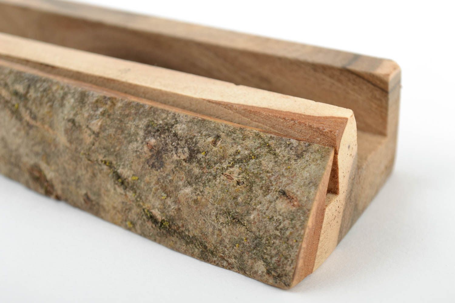 Öko reiner handgemachter Holz Tablet Halter ungewöhnlich Geschenk foto 4