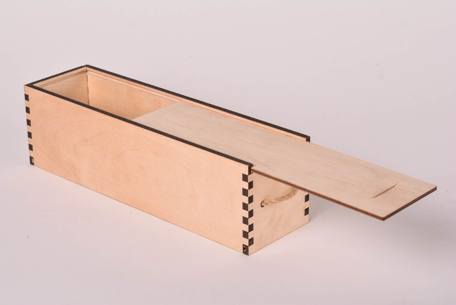 Декоративный ящик хэнд мэйд ящик для хранения деревянный ящик пенал светлый фото 2