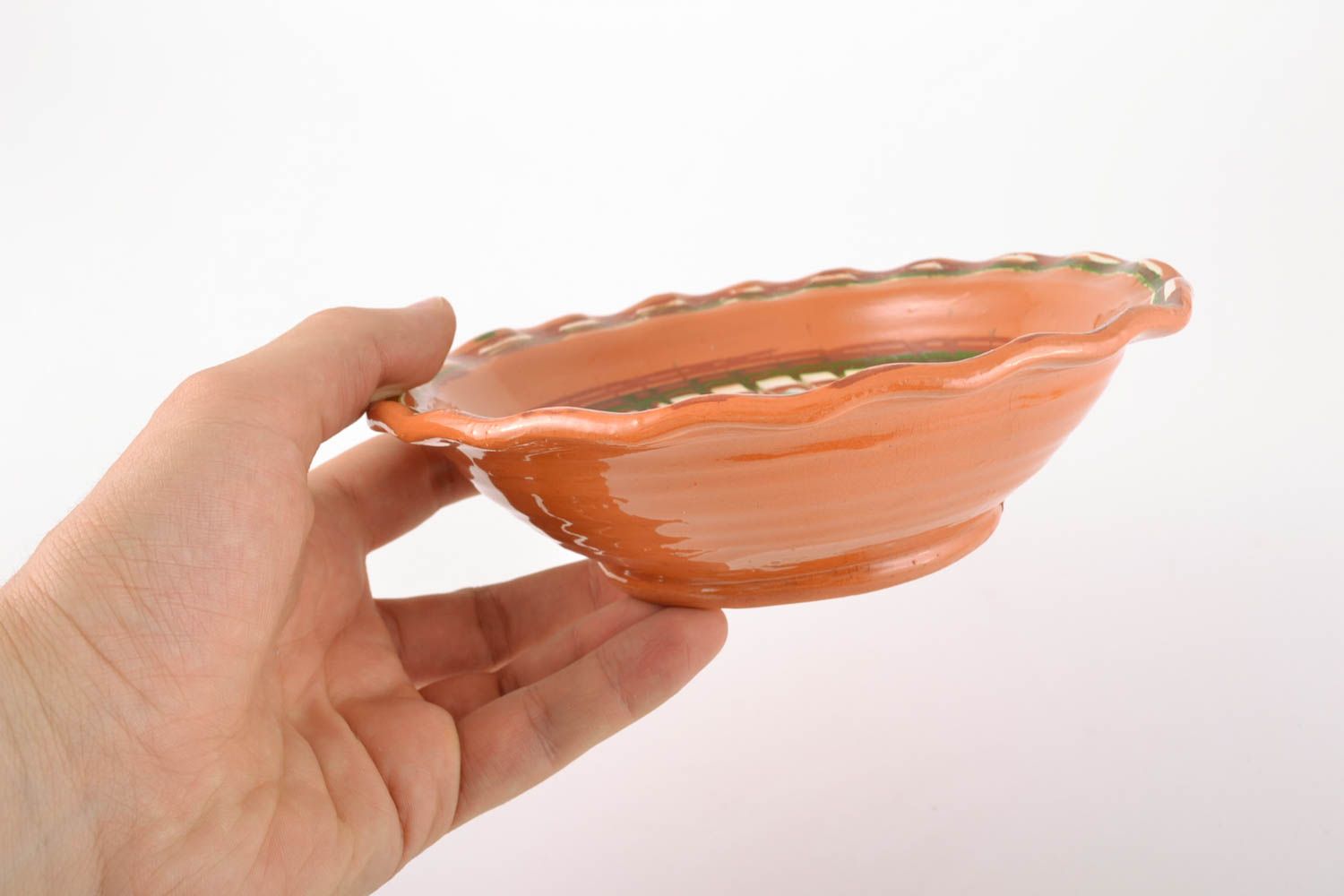 Beautiful ceramic bowl flyandrovka photo 4