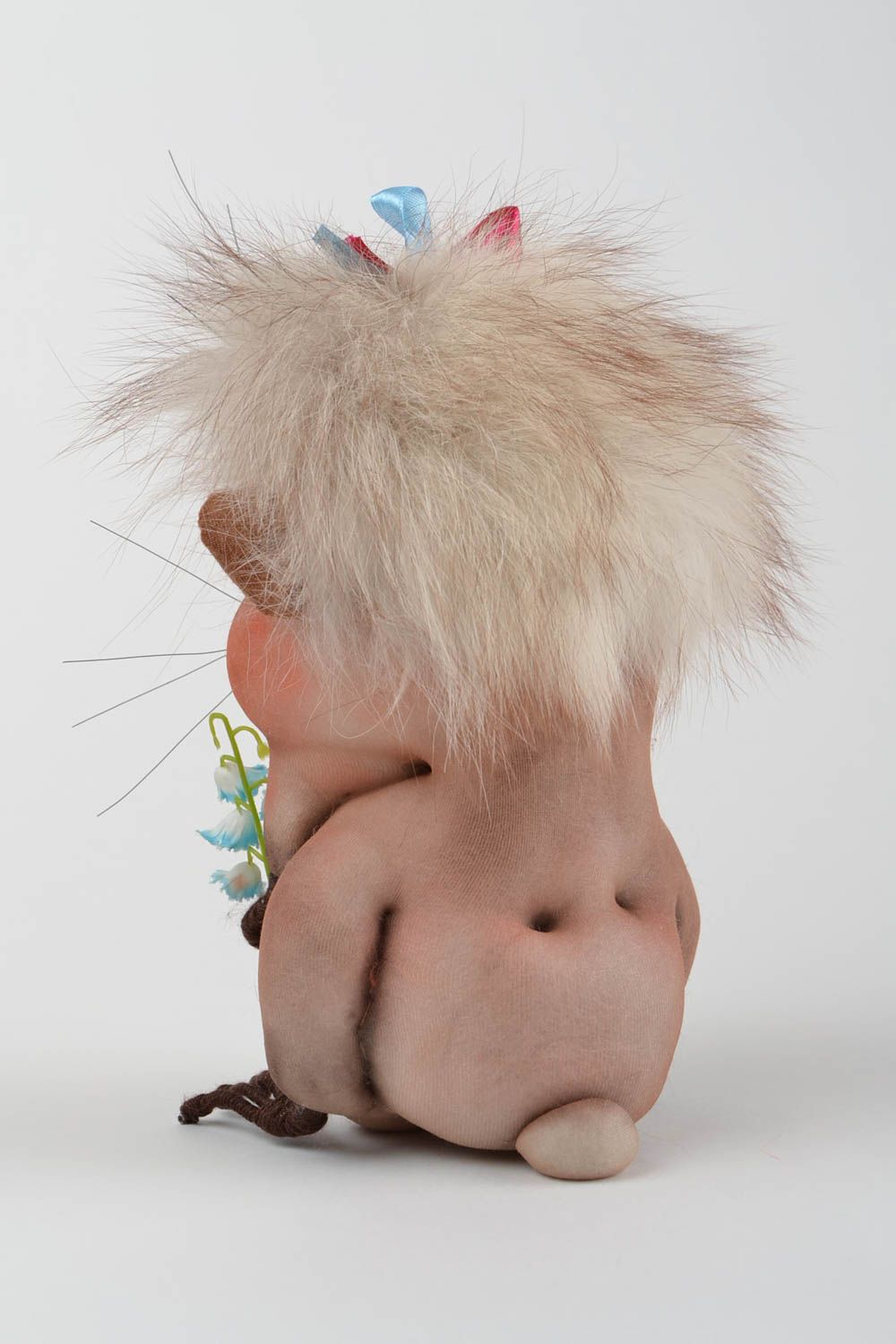 Handmade Hamster Spielzeug Stoff Kuscheltier Geschenk für Kind Haus Deko  foto 5