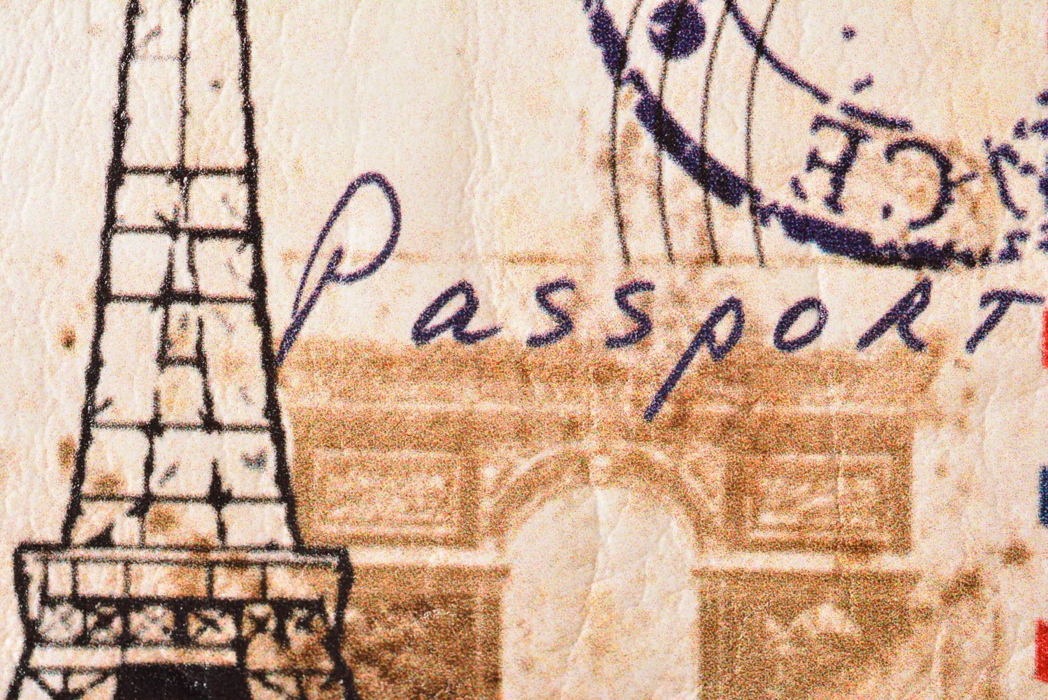 Protège-passeport fait main Porte-passeport cuir artificiel Cadeau original photo 3
