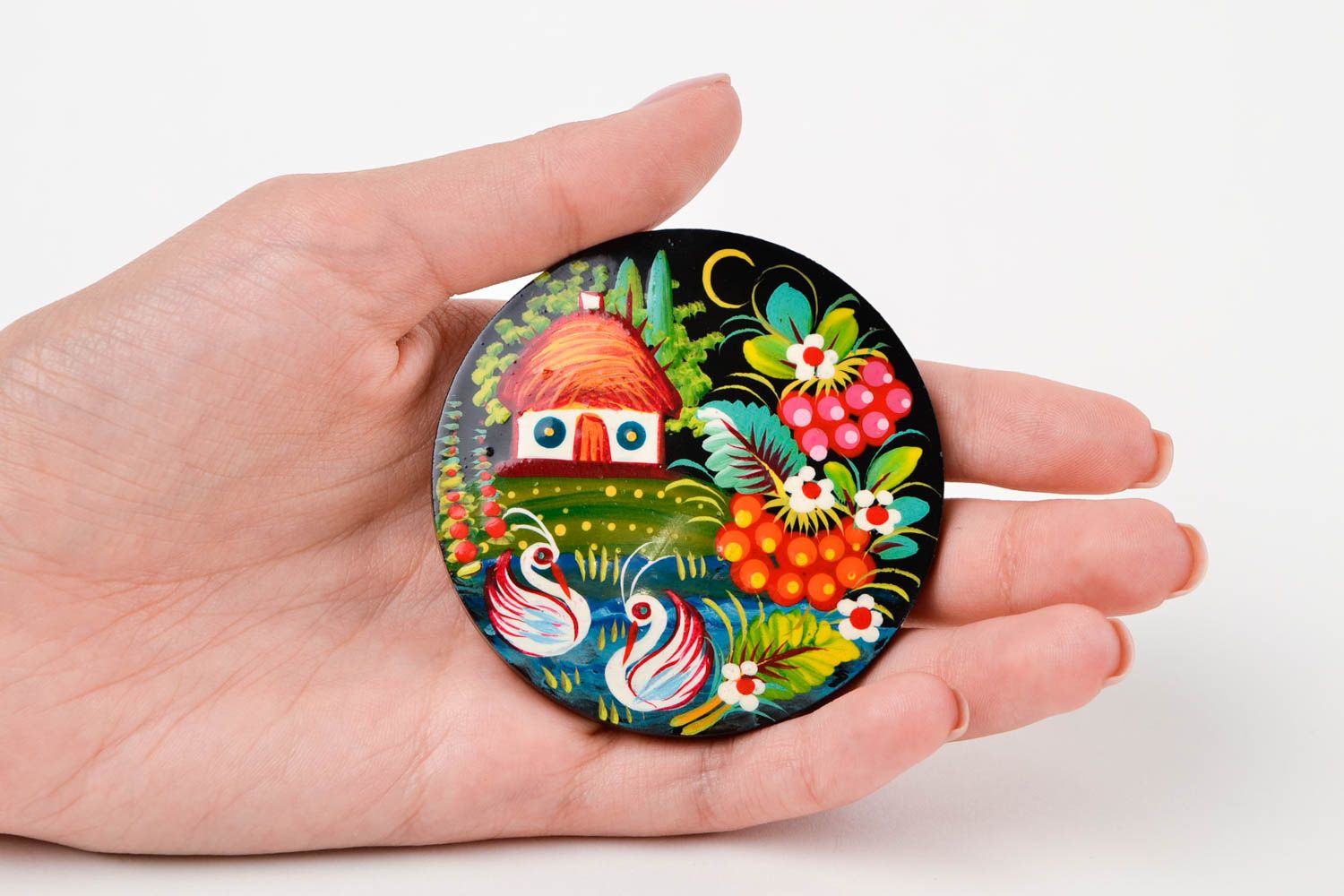 Designer fridge magnet handmade fridge magnet with painting decorative use only photo 2