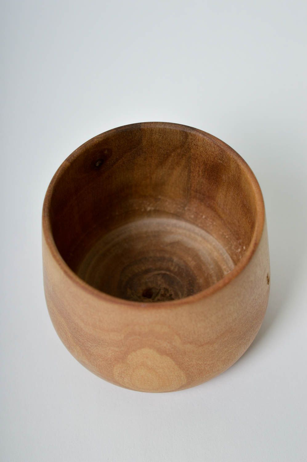 Pot à épices en bois fait main Bocal à épices 15 cl Vaisselle originale photo 4