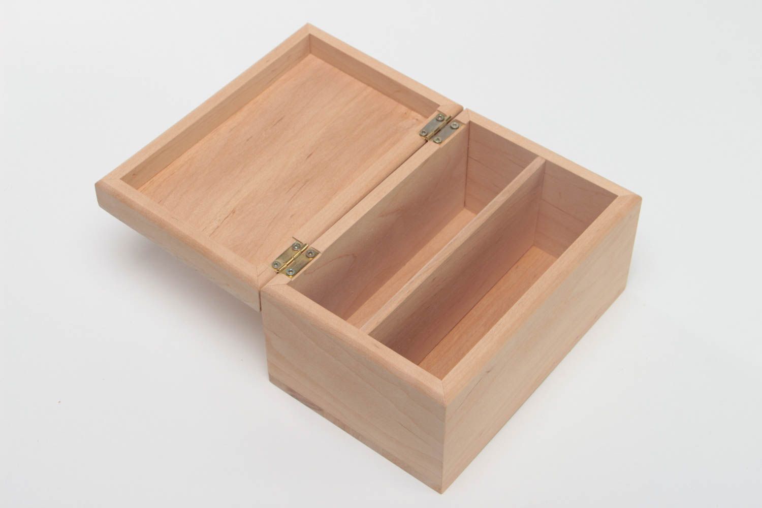 Caja de madera para decorar pieza en blanco para manualidades hecha a mano  foto 2