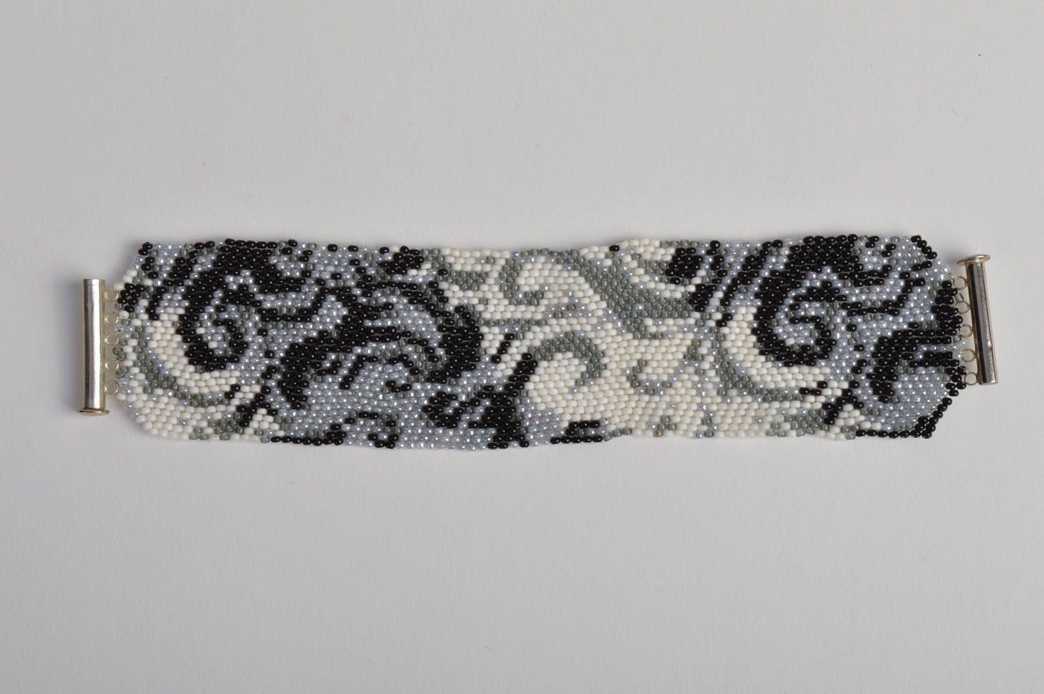 Armband Damen handmade Armband breit Glasperlen Schmuck hochwertiger Modeschmuck foto 2
