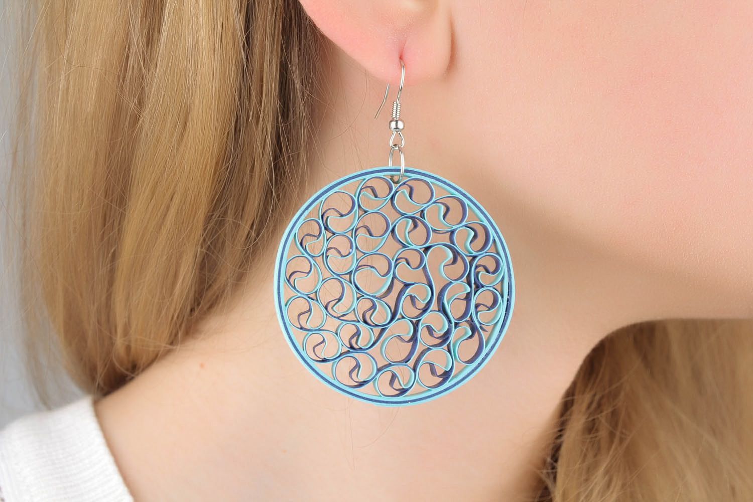 Quilling earrings photo 1