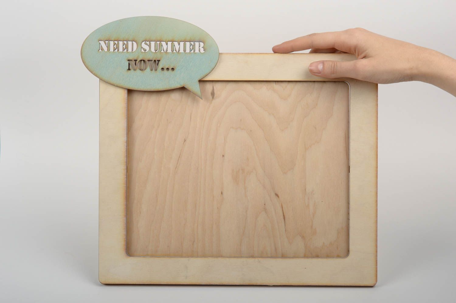 Fotorahmen aus Holz handgemacht Deko für Zimmer beige Rahmen für Fotos foto 1