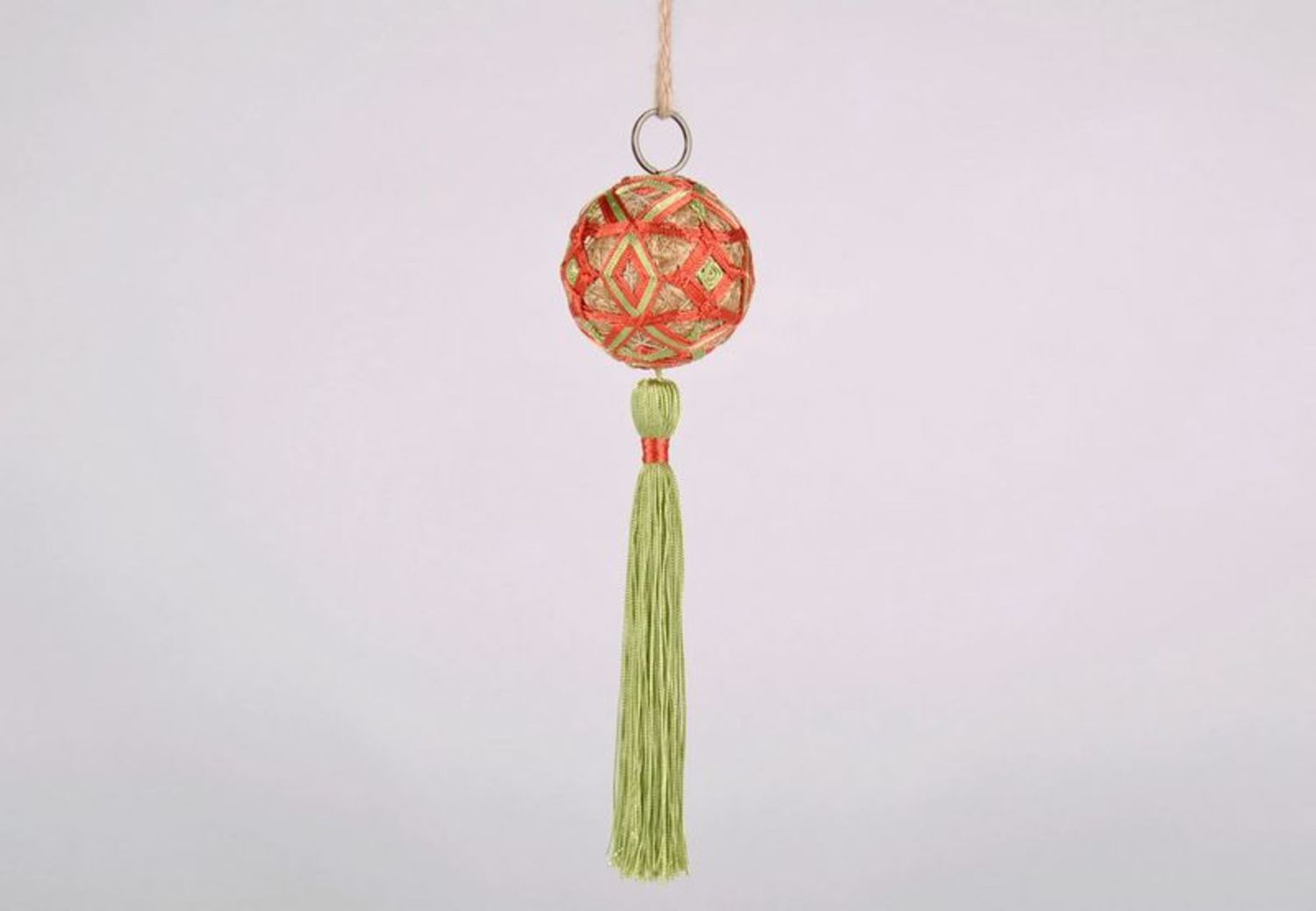 Colgante “Bola japonesa Temari”, bola del árbol de Navidad foto 4