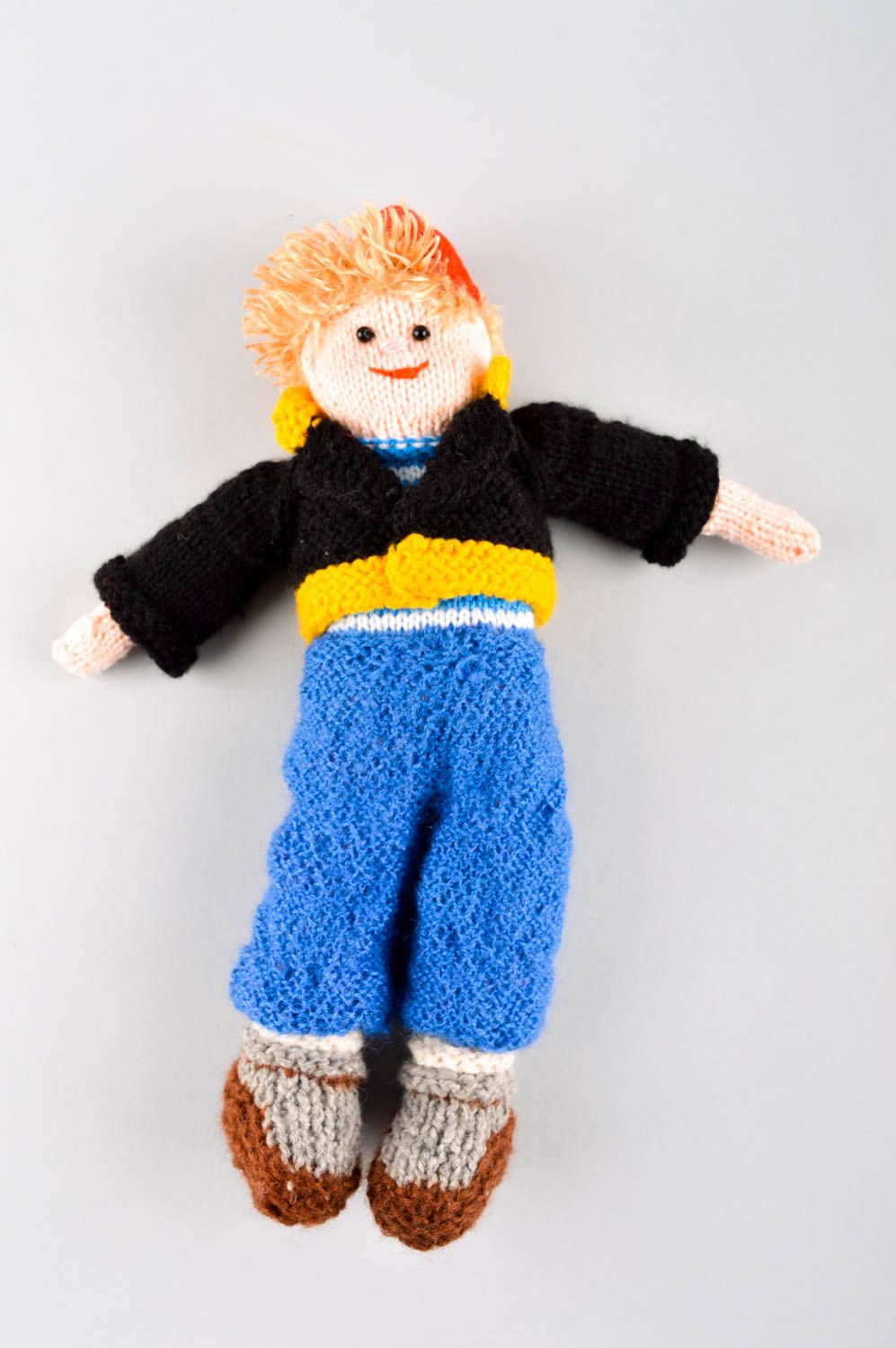 Jouet tricoté Peluche faite main Cadeau enfant design unique formidable photo 2