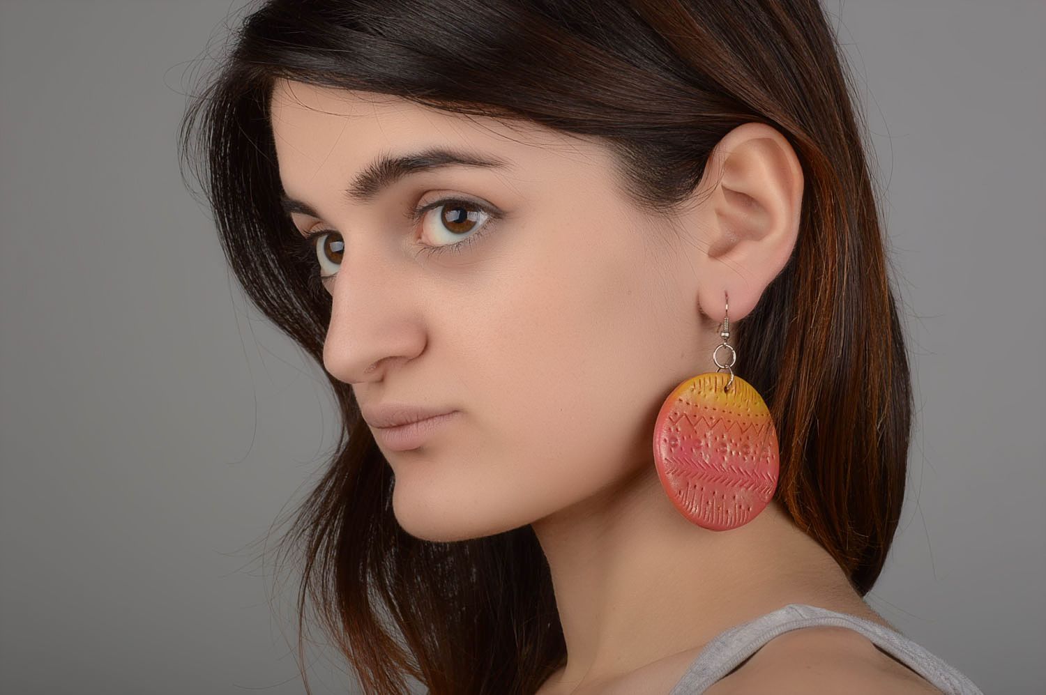 Designer Schmuck Handmade Ohrringe Accessoires für Frauen Damen Ohrringe rund foto 5