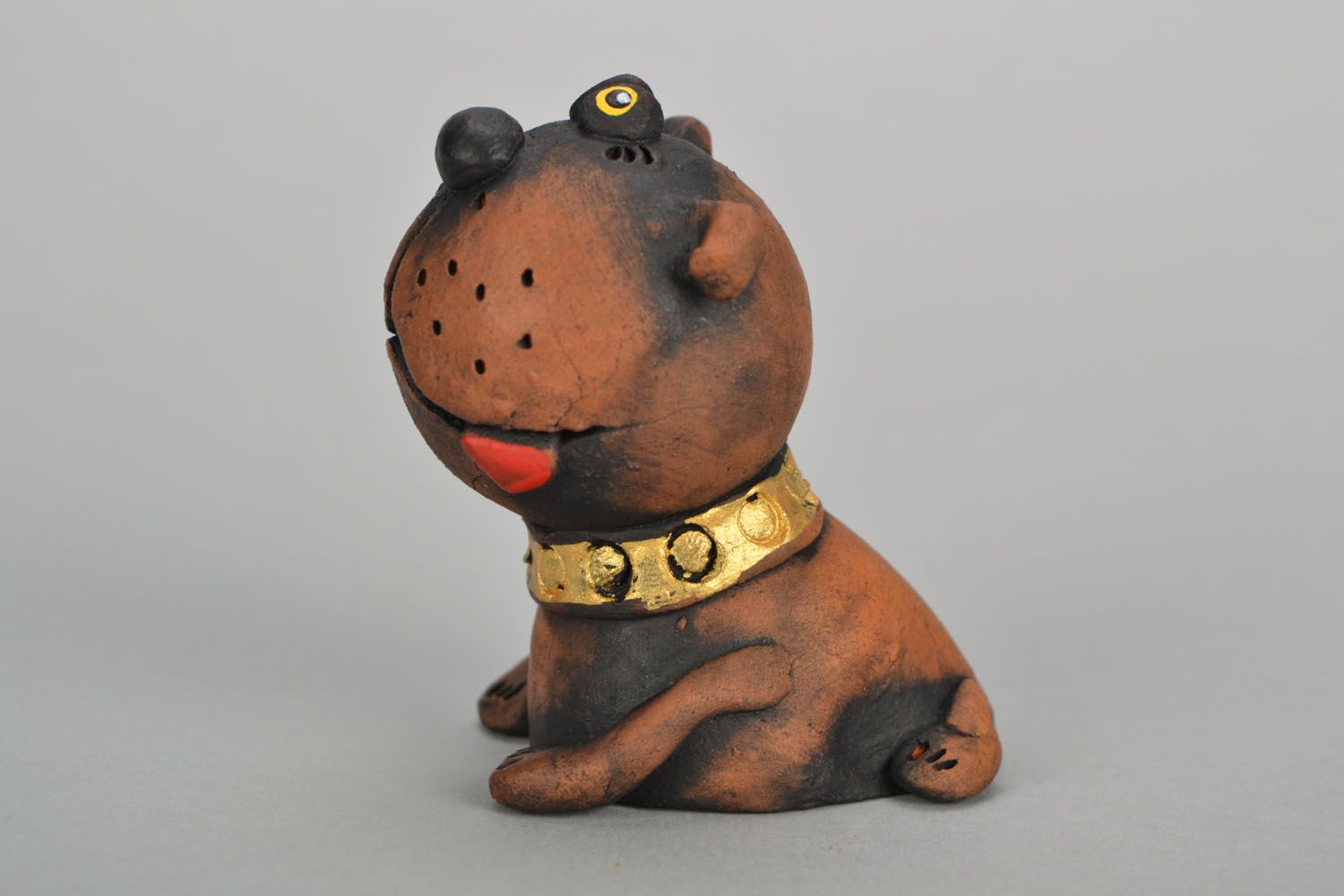 Ceramic figurine Bulldog with Tongue photo 3
