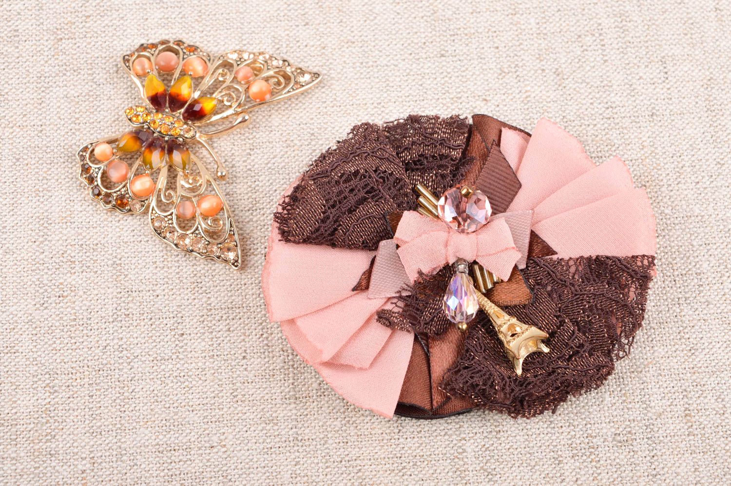 Handmade brooch ribbon brooch designer accessories gifts for girls cool jewelry photo 5