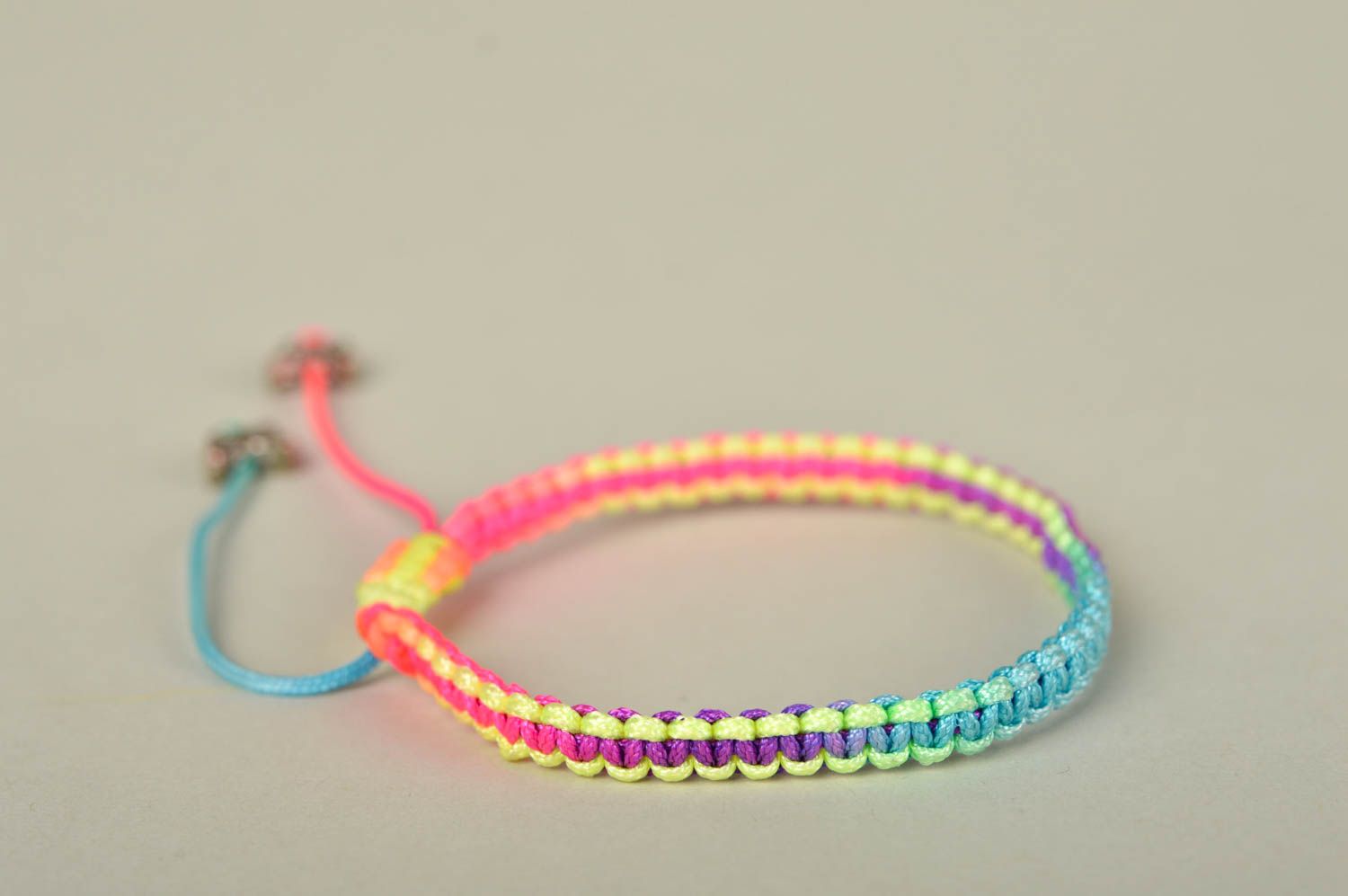 Handmade designer bracelet bright thin bracelet unusual wrist jewelry photo 3