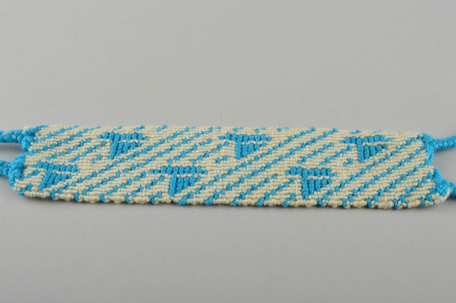 Модный браслет ручной работы браслет из ниток плетеный браслет стильный фото 3