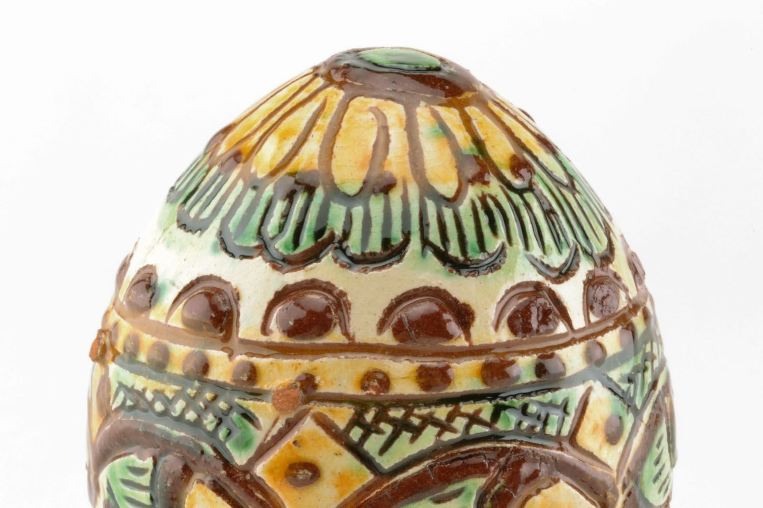 Ovo da Páscoa de cerâmica artesanal  foto 4