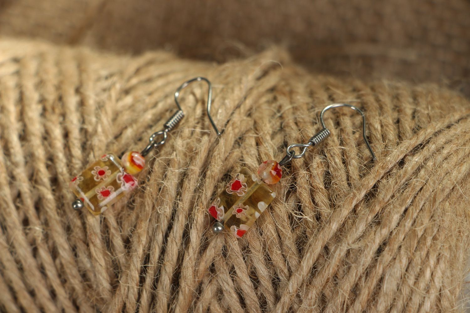 Murano glass earrings photo 3