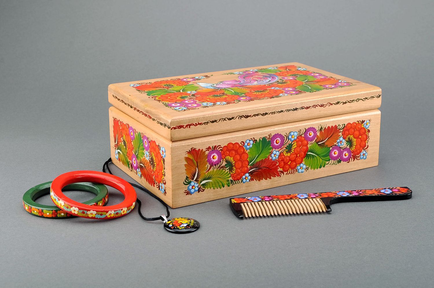 Caja decorativa hecha a mano cofre de madera regalo original para mujeres foto 4