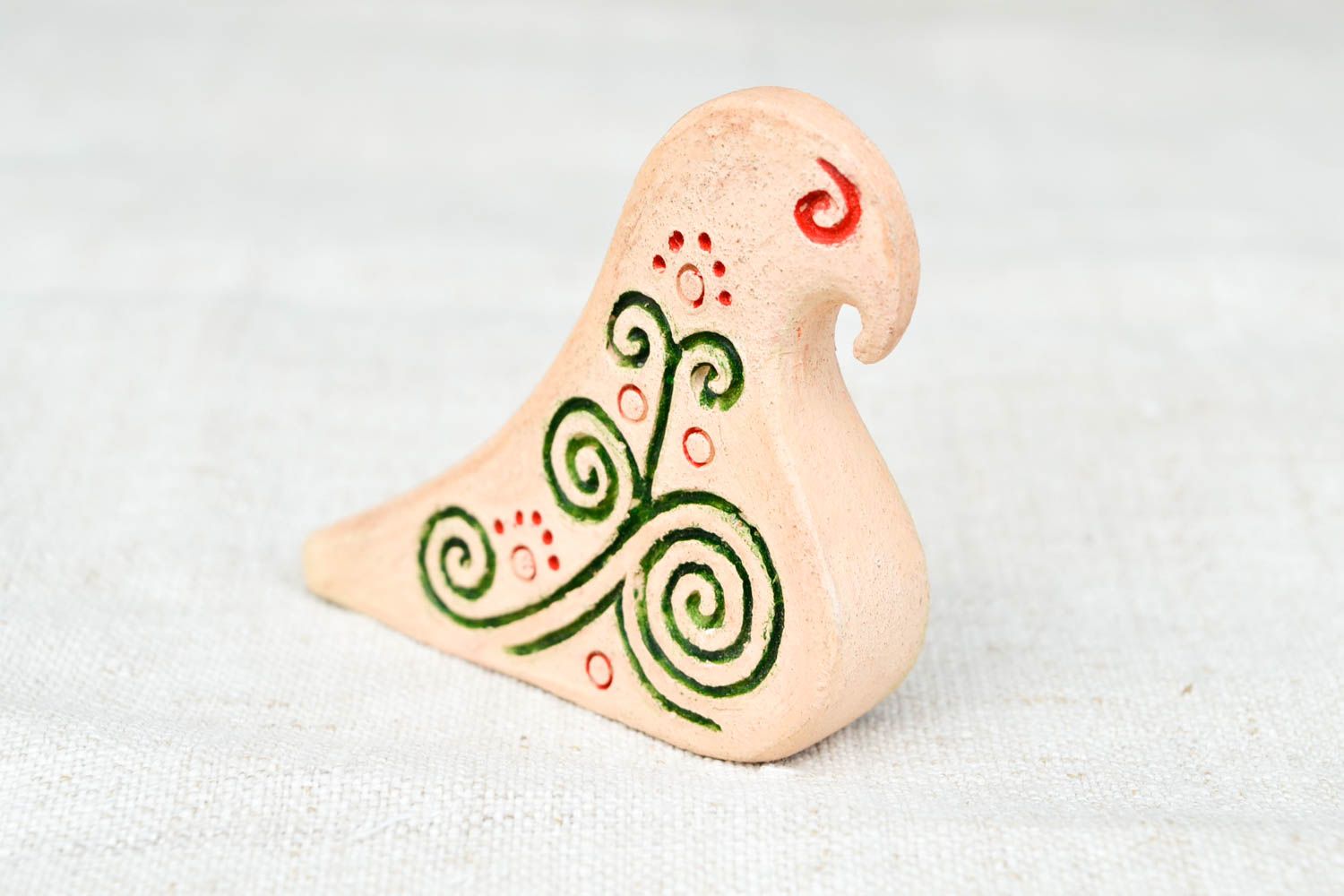 Глиняная игрушка хэнд мэйд свистулька из глины птичка керамическая свистулька фото 4