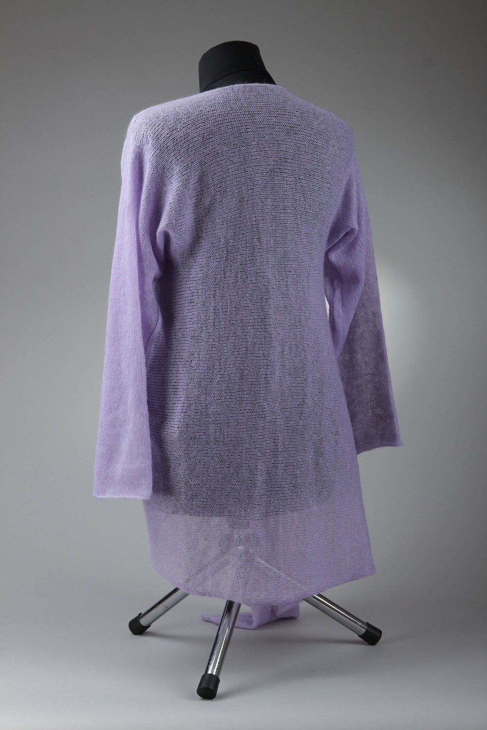 Knitted women's mohair cardigan photo 2