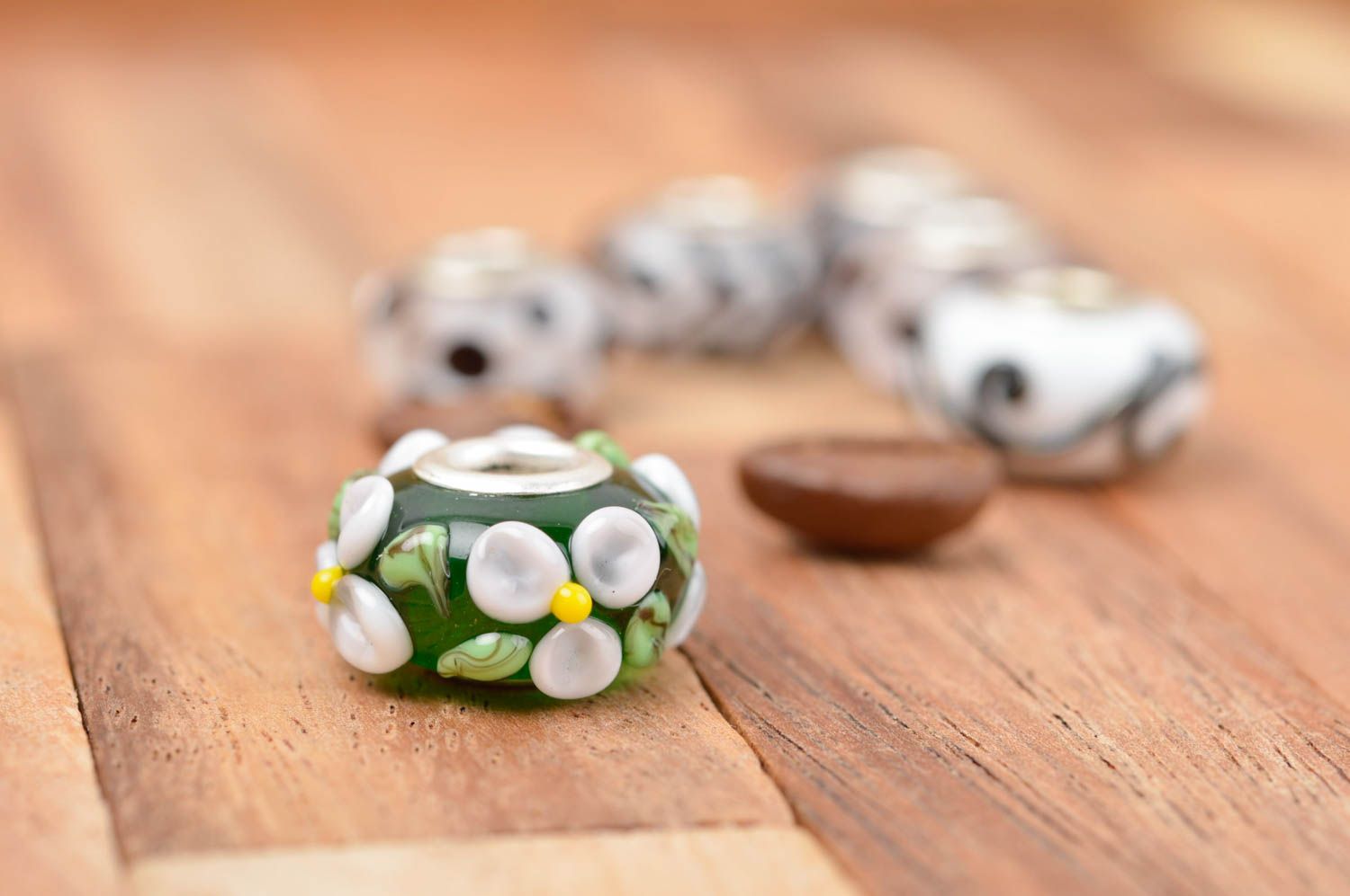 Beautiful handmade jewelry making supplies handmade glass bead art and craft photo 1