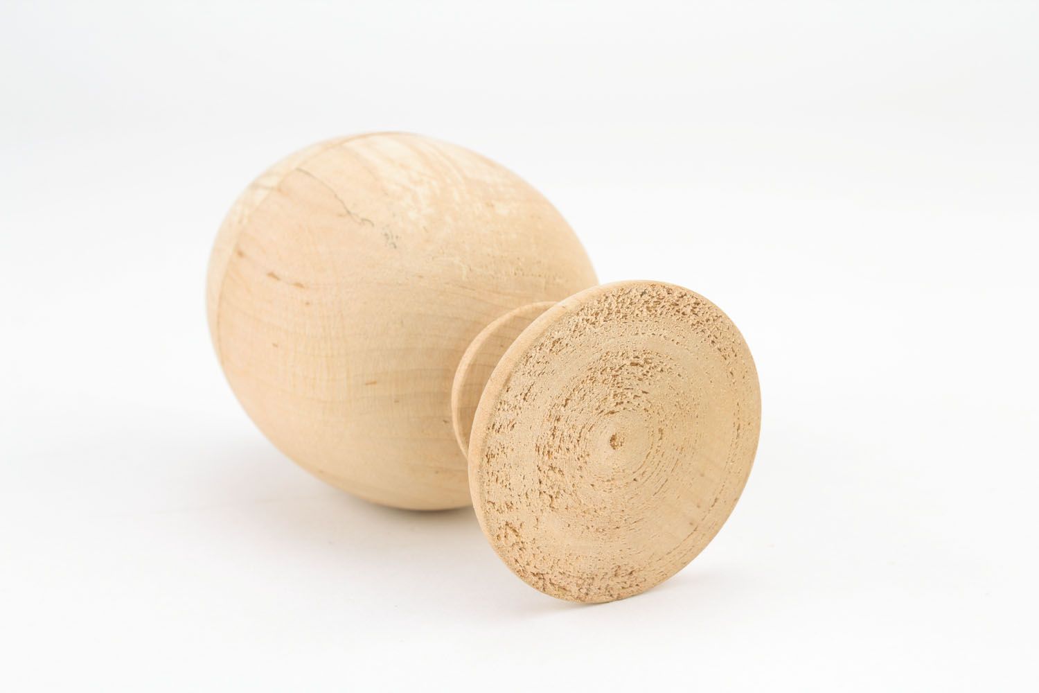 Coffret en bois original en forme d'œuf photo 2