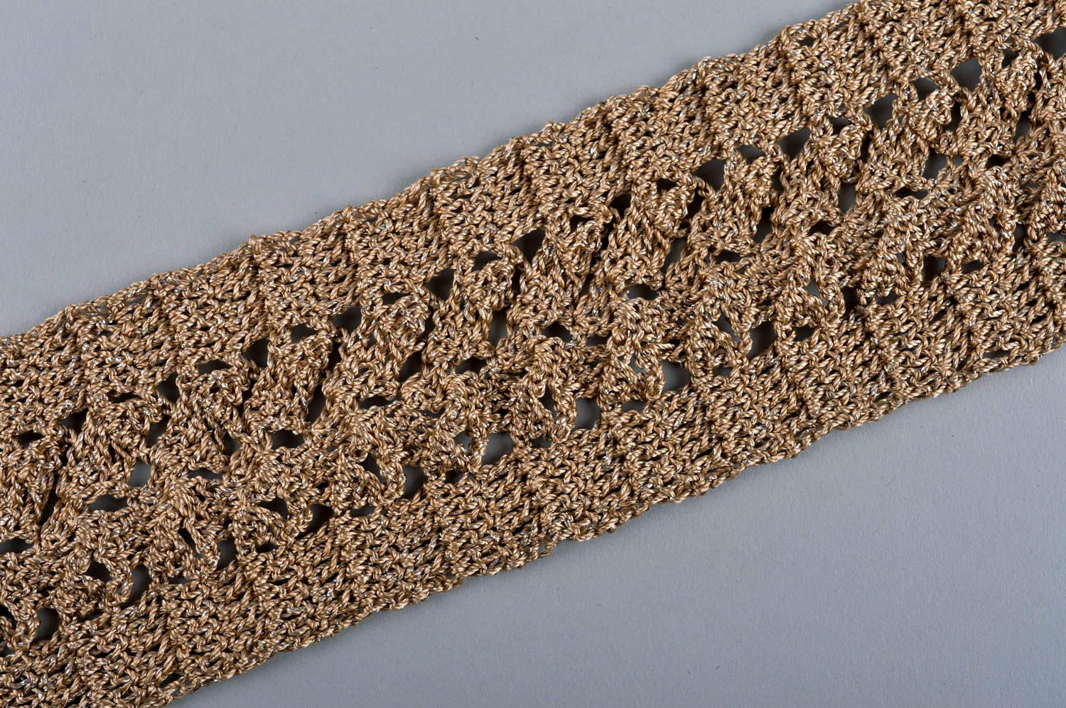 Handmade belt designer belt crocheted belt gift for women unusual gift photo 3