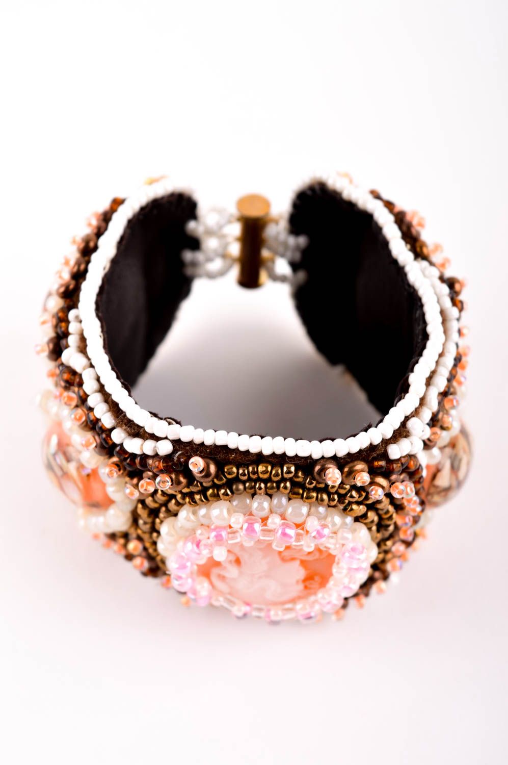 Handmade Glasperlen Armband Damen Accessoire Perlen Schmuck Geschenk Frau foto 4