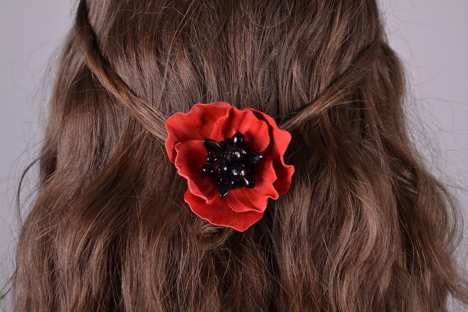 Hairpin in the shape of a poppy photo 2