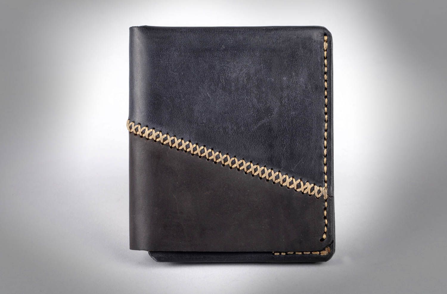 Designer accessory for men handmade leather purse unusual interesting present photo 5