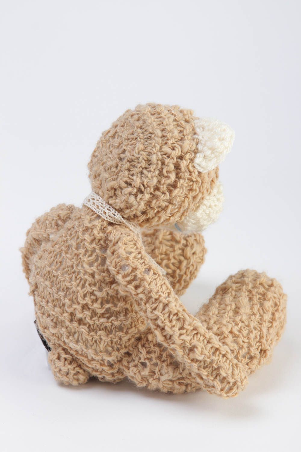 Handmade Kuschel Tier gehäkelter Bär Spielzeug für Kleinkinder und Dekor foto 4