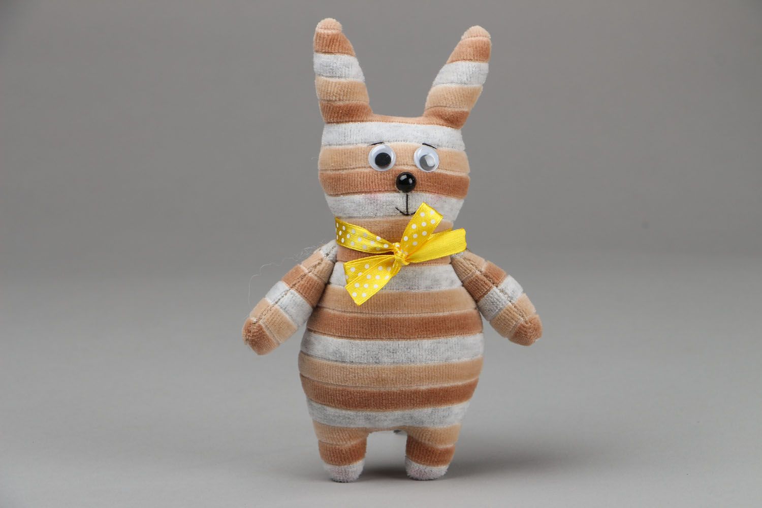 Homemade soft toy Striped Hare photo 1