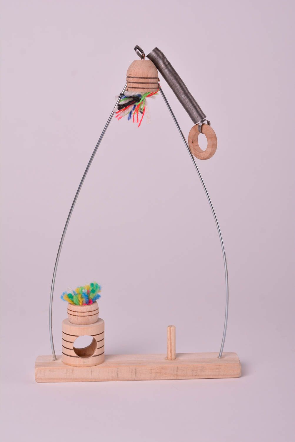 Необычная игрушка ручной работы игрушка из дерева подарок для ребенка обезьяна фото 5