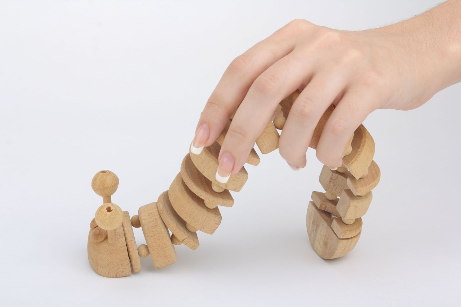Ruga giocattolo fatta a mano giocattolo di legno giocattolo da bambino
 foto 5