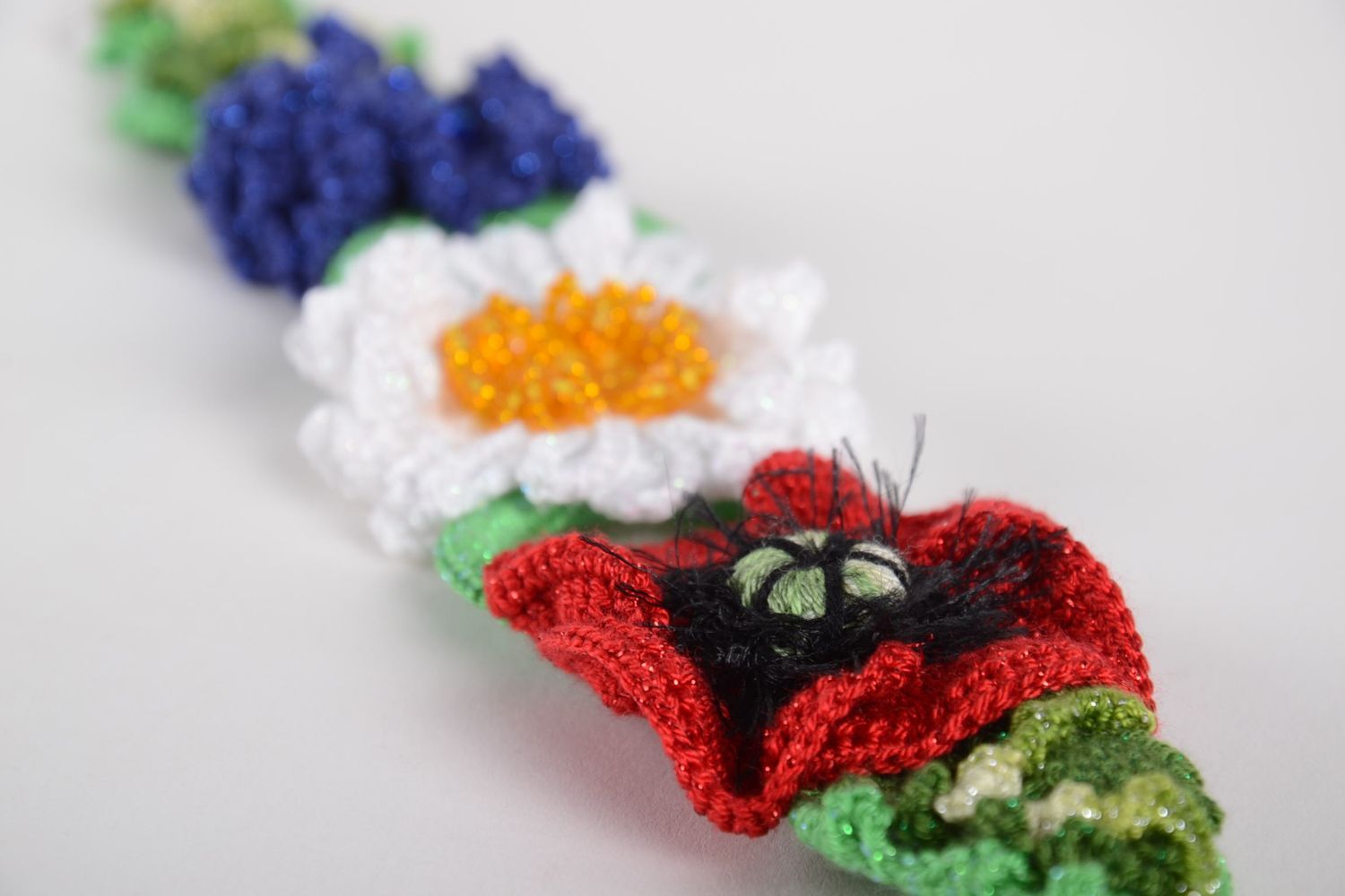 Handmade womens belt designer belt fashion accessories crochet accessories photo 2