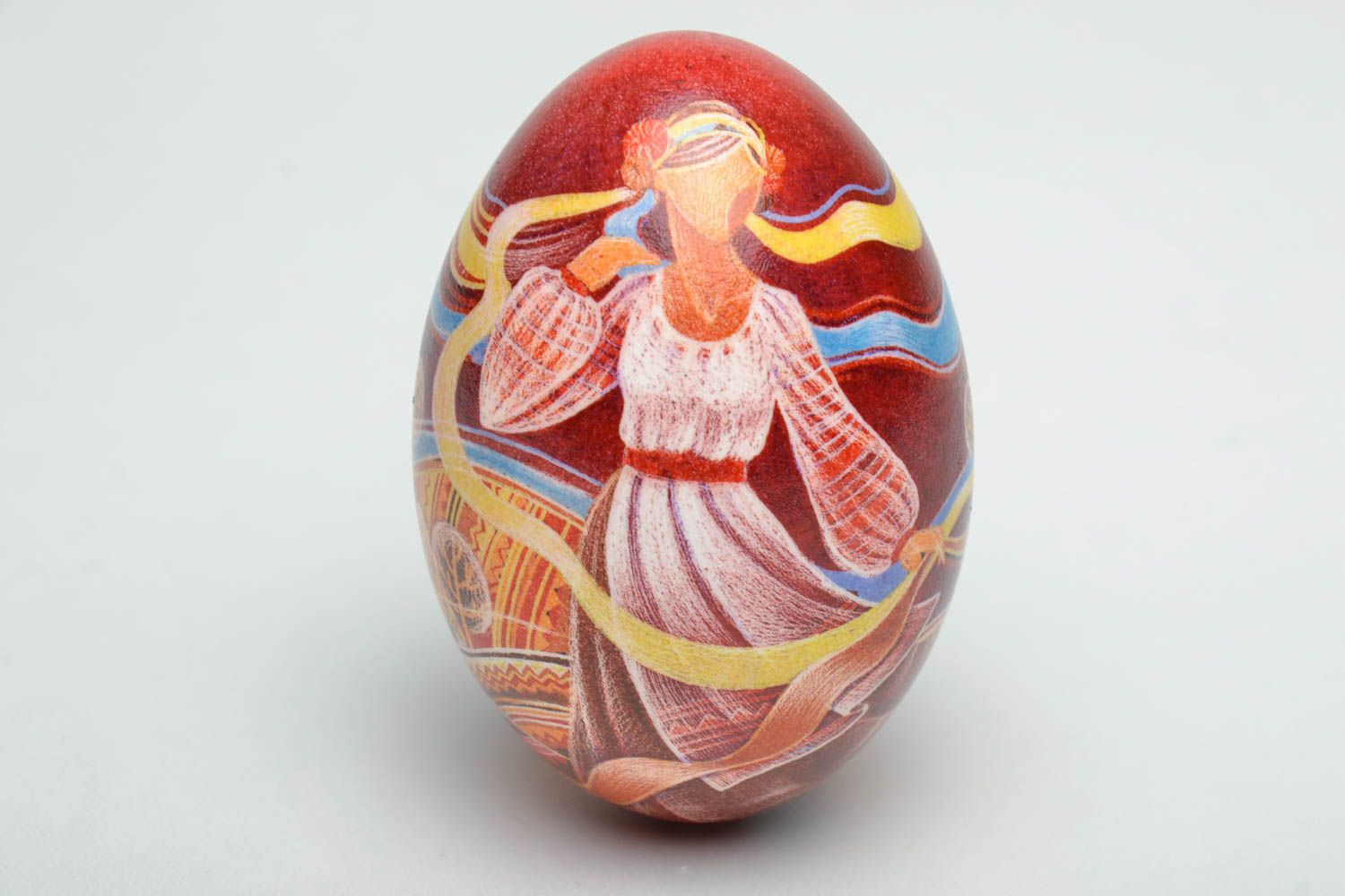 Декоративное яйцо на Пасху авторское  фото 2