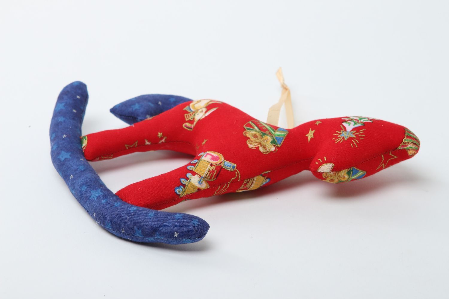 Beautiful handmade soft toy stuffed fabric toy nursery design for decorative use photo 2