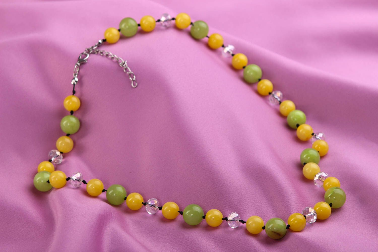 Modeschmuck Halskette handmade Perlen Schmuck ungewöhnlich Damen Accessoire foto 1