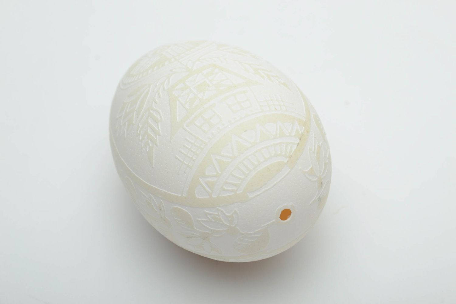 Пасхальное яйцо гусиное ручной работы фото 4