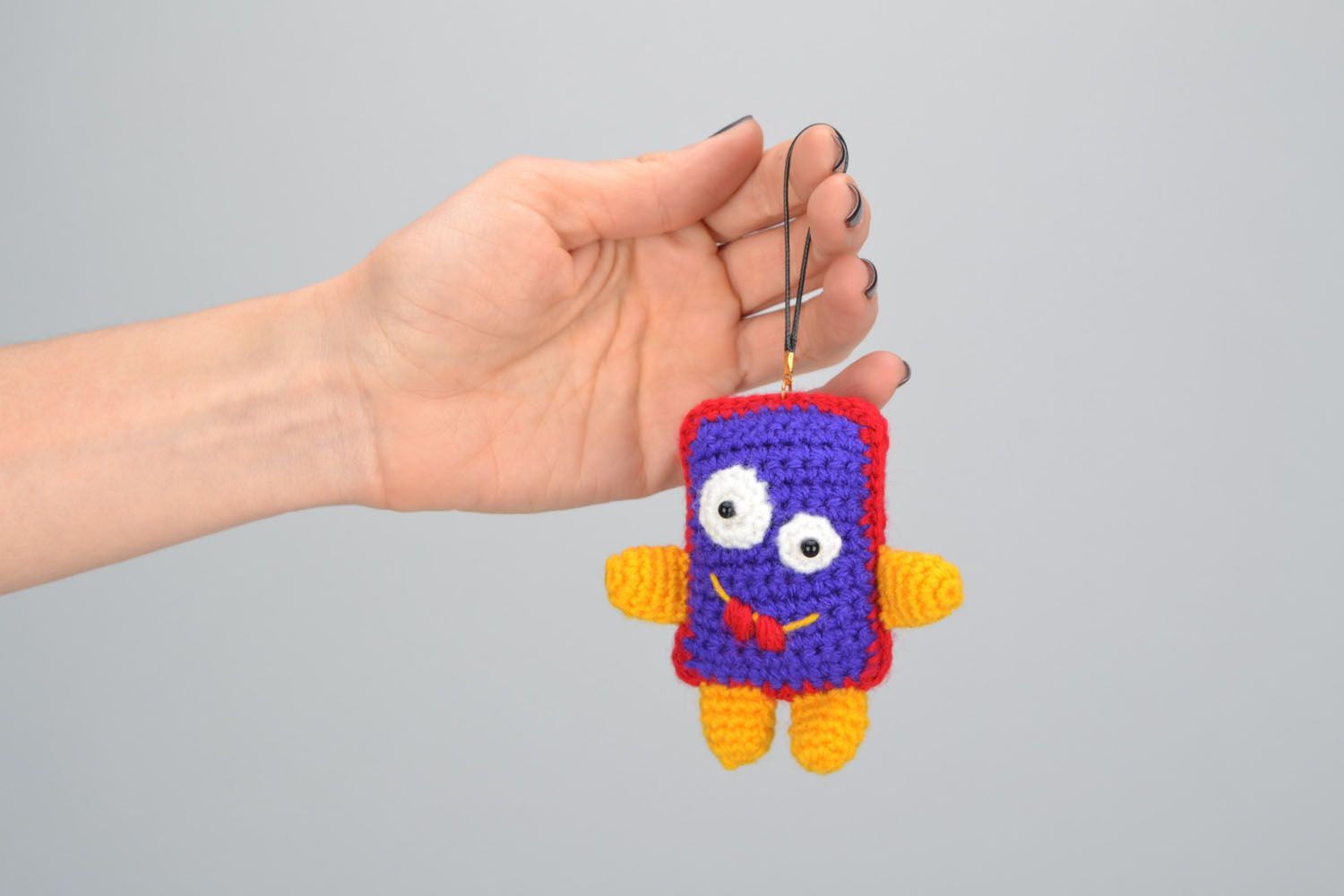 Funny crochet keychain photo 1