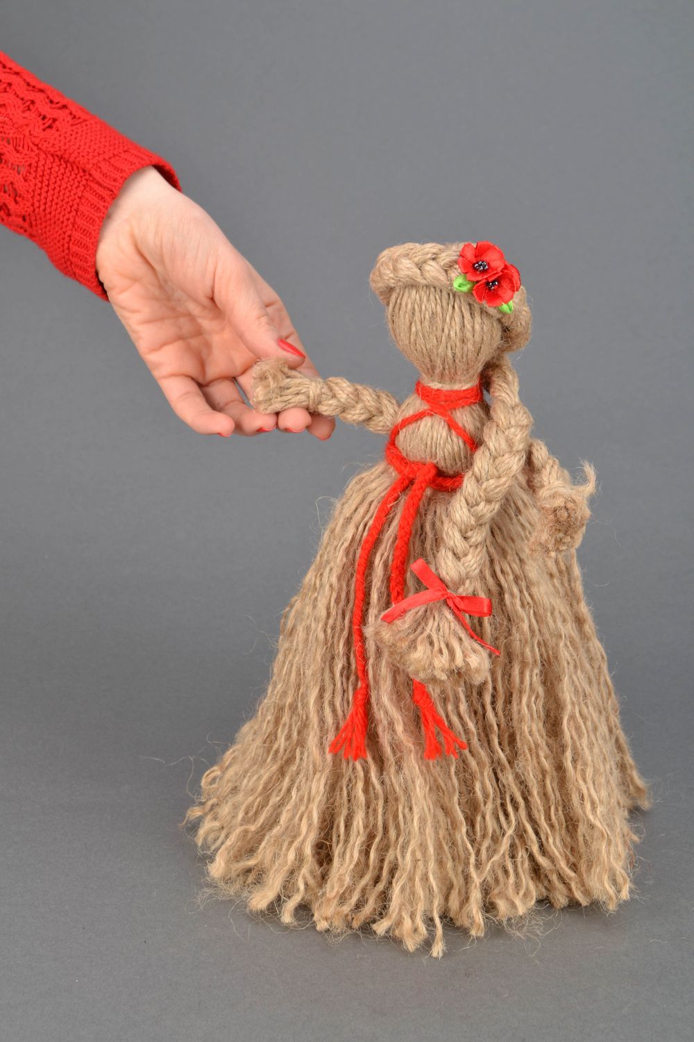 Handmade designer folk doll Lady photo 1