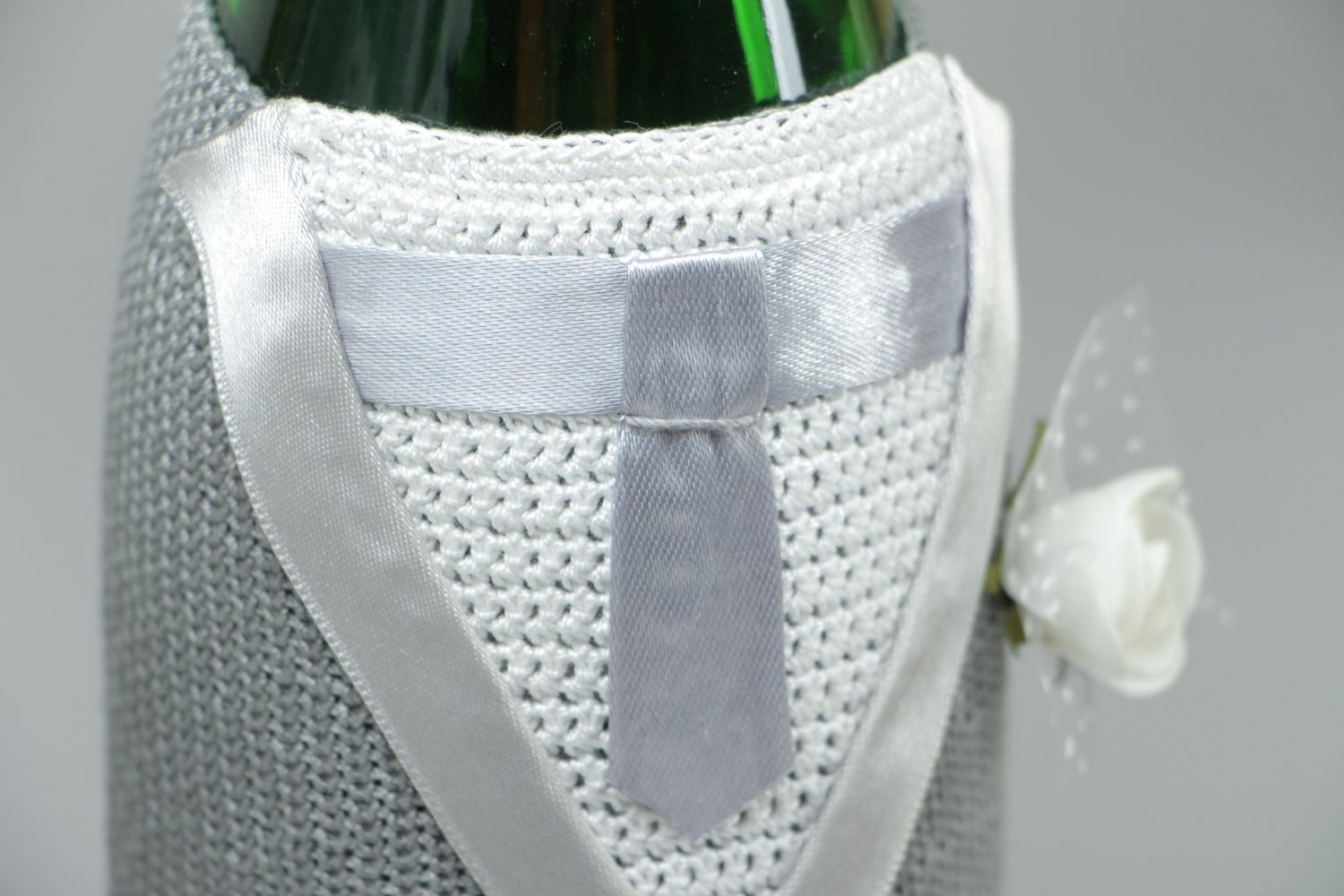 Wedding champagne bottle covers photo 3