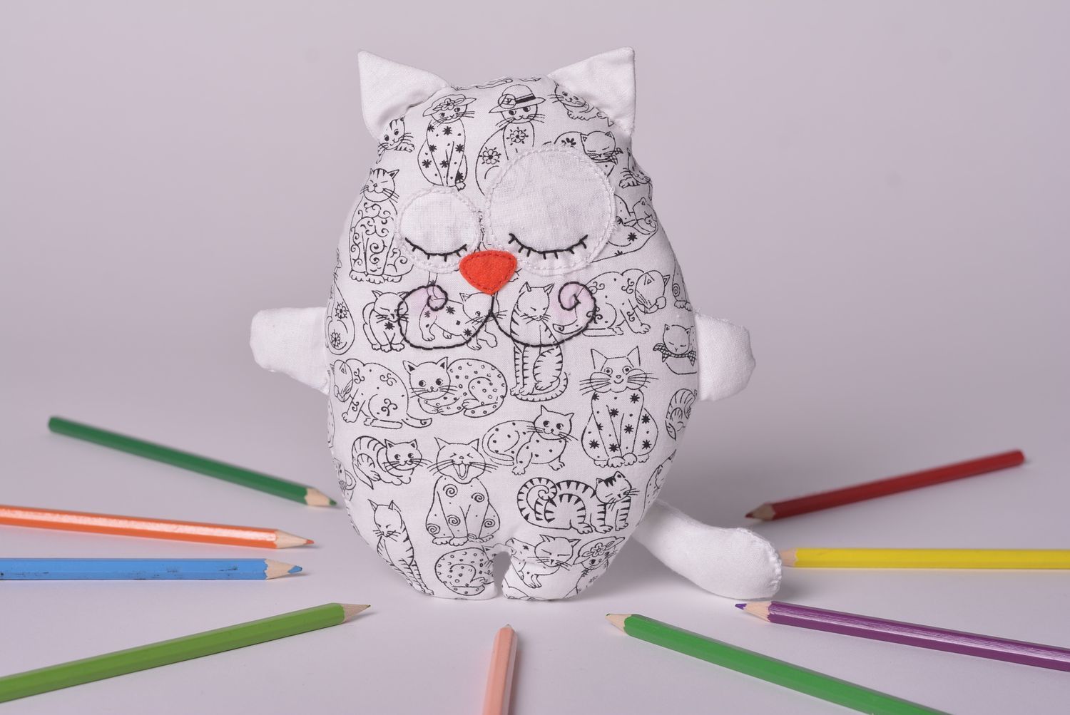 Handmade toy for baby unusual soft toy for kids gift ideas fabric toys photo 1