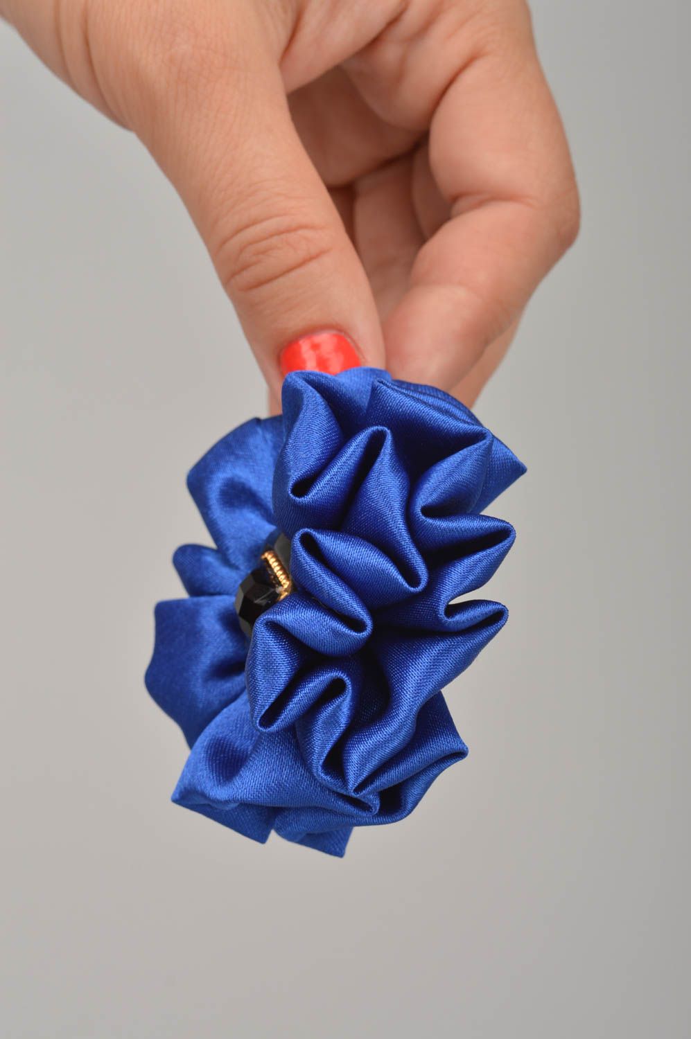 Handmade scrunchy designer scrunchy unusual accessory flower scrunchy gift ideas photo 2